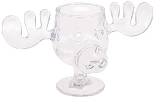Spoontiques - National Lampoon’s Christmas Vacation Acrylic Moose Cup - Griswold Moose Mug - 4.5” - 6 Ounce,Clear