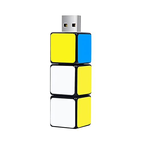 LEIZHAN Cute USB Flash Drive Computer Memory Stick USB Pendrive for Teachers, Students, Family and Friends (32GB, Magic Cube)