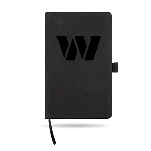 Rico Industries NFL Washington Commanders Primary Black Jounral/Notepad 8.25' x 5.25'- Office Accessory