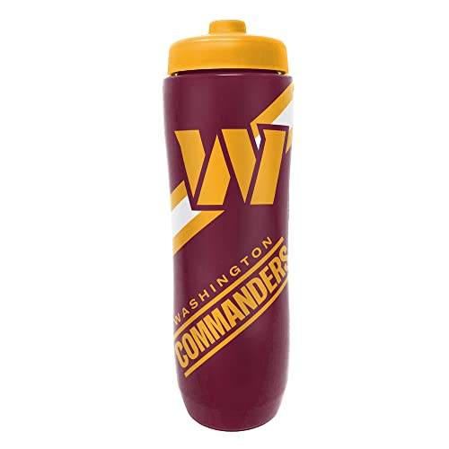 Party Animal NFL Washington Commanders Squeezy Water Bottle, Team Color