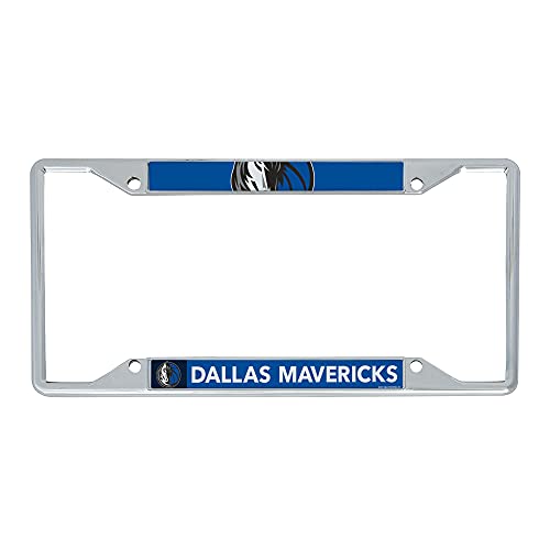 Desert Cactus Dallas Mavericks Team NBA Metal License Plate Frame for Front or Back of Car Officially Licensed (Up Close)