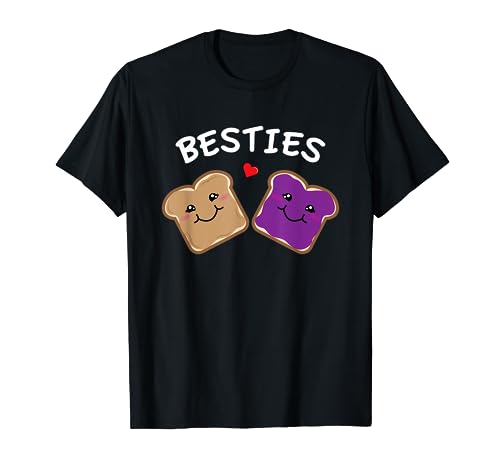 Peanut Butter and Jelly Best Friends Cartoon Food T-Shirt