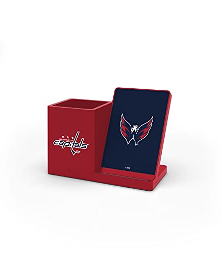 SOAR NHL Washington Capitals Wireless Charger and Desktop Organizer, Team Color, One Size (NHL-WCPH-WAC)