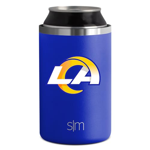 Simple Modern Officially Licensed NFL Los Angeles Rams Gifts for Men, Women, Dads, Fathers Day | Insulated Ranger Can Cooler for Standard 12oz Cans - Beer, Seltzer, and Soda