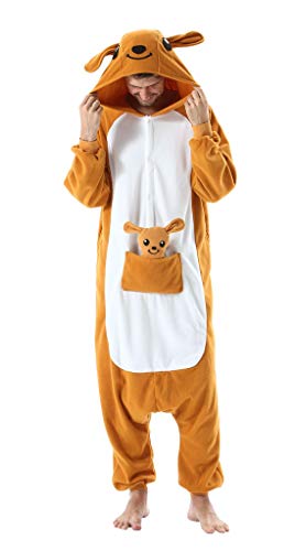 SAMGU Kangaroo Onesie Pajamas Adult Halloween Christmas Party Cosplay Costume for Men Women X-Large
