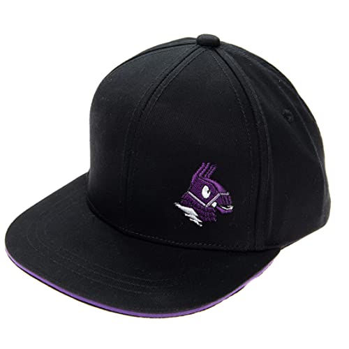 FORTNITE Baseball Cap for Boys, Quality Made Boys Hat and Fitted Cap, Flatbrim Baseball Hat with Sleek Design Purple/Black