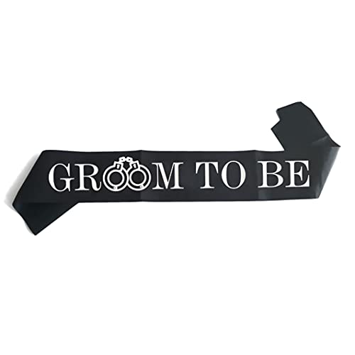Groom to Be Sash, Stag Night Engagement Celebration Party Supplies Favors Decors, Funny Future Groom Bachelor Sash, Wedding Gift from Groomsmen, Bride or Best Man