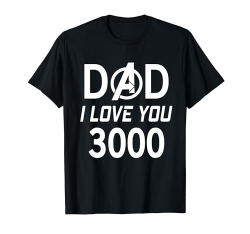Marvel Dad I Love You 3000 Avengers Logo Father's Day T-Shirt