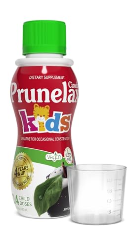 Prunelax Ciruelax Regular Strength Liquid Laxative for Kids - Gentle Relief for Occasional Constipation, Senna Extract, Vegan & Gluten-Free, Fast-Acting Overnight Relief - 4.05 fl oz