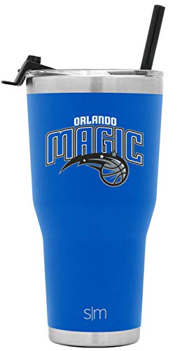 Simple Modern NBA Orlando Magic 30oz Tumbler with Flip Lid and Straw Insulated Stainless Steel Travel Mug Classic