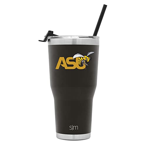 Simple Modern Officially Licensed Collegiate Alabama State Hornets Tumbler with Straw and Flip Lid | Insulated Stainless Steel 30oz Thermos | Cruiser Collection | Alabama State University