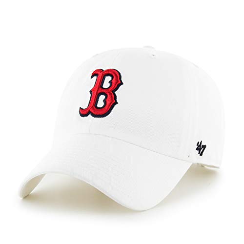 '47 Boston Red Sox White MLB Clean Up Cap - One-Size