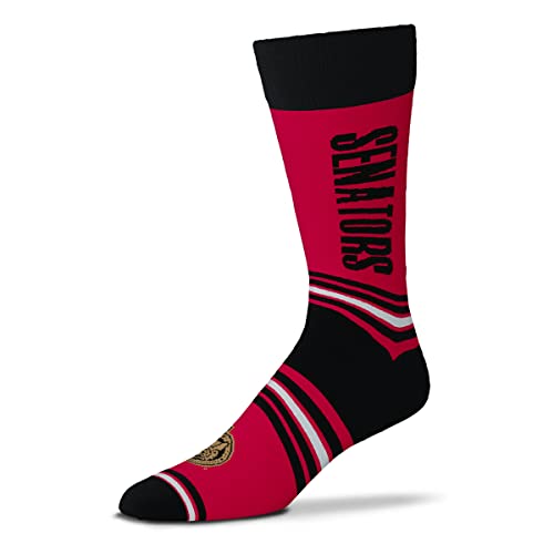 For Bare Feet NHL Ottawa Senators Unisex Go Team Dress Sock Team Color OSFM
