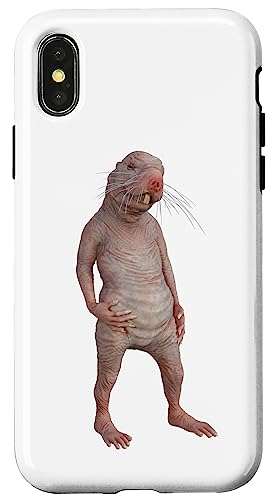 iPhone X/XS Live Weird Funny Naked Mole Rat Strange Animal Case