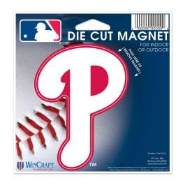 MLB Philadelphia Phillies Die Cut Magnet, 4.5' x 6'