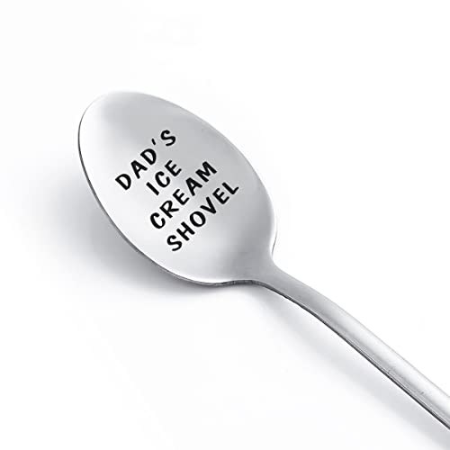 Gifts for Dad Fathers gifts for men Funny Engraved Stainless Steel Spoon Shovel, Birthday Father’s day Gifts Thanksgiving Gifts for Him Grandpa.