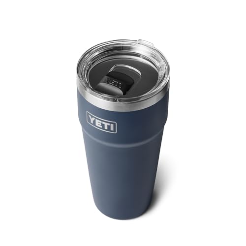 YETI Rambler 30 oz Stackable Tumbler, Stainless Steel, Vacuum Insulated with MagSlider Lid, Navy