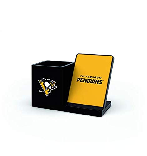 SOAR NHL Wireless Charger and Desktop Organizer, Pittsburgh Penguins