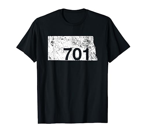 North Dakota Area Code 701 Hometown Souvenir Gift T-Shirt