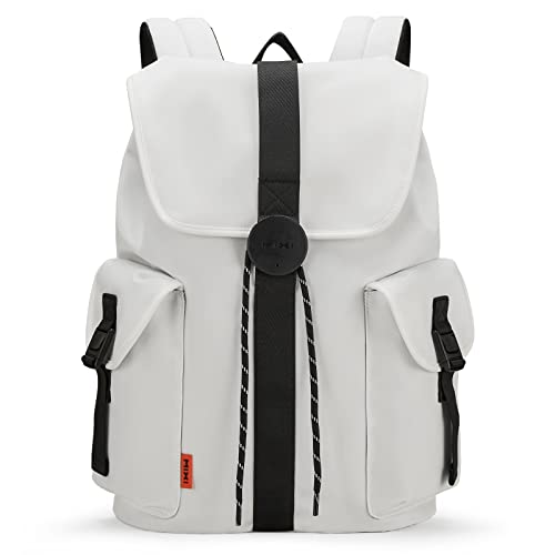 mixi Travel Laptop Backpack for Women & Men Carry On Backpack fits 16'' Laptop, Waterproof Lightweight Casual Hiking Weekender Bags Rucksack,17 Inch, Interstellar White