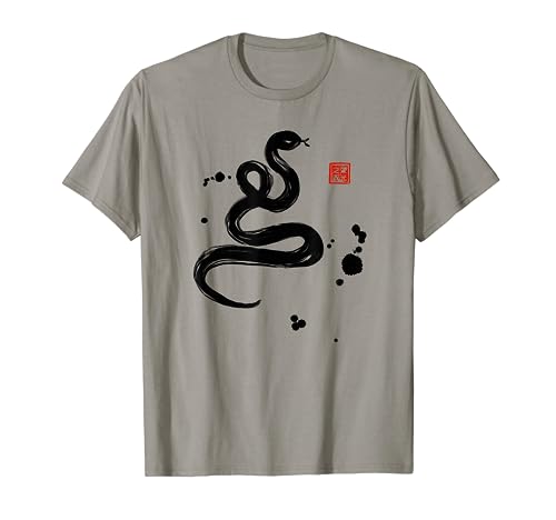 Chinese Zodiac Snake Sumi-e Tee - Design T-Shirt