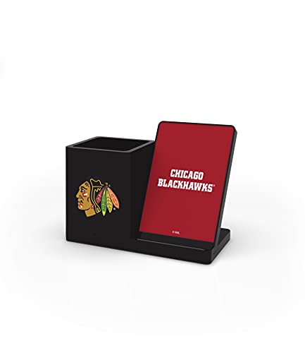 SOAR NHL Wireless Charger and Desktop Organizer, Chicago Blackhawks