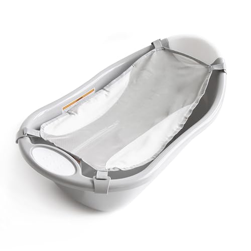 Regalo Baby Basics Infant Bath Tub, Includes Air Mesh Sling, Adjustable As Your Baby Grows, Drying Hook for Easy Clean