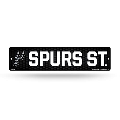 Rico Industries NBA San Antonio Spurs 16-Inch Plastic Street Sign Décor