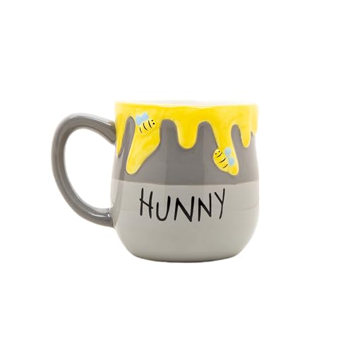 Disney Winnie The Pooh Honey Pot Figural Mug Kitchen Accessories | Cute Ceramic Housewarming Gifts For Men And Women And Kids | Official Licensee | 1 Set