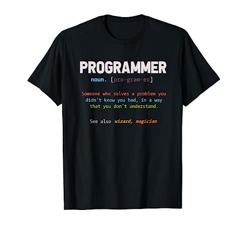 Programming Funny Computer Geek Gift Definition Programmer T-Shirt