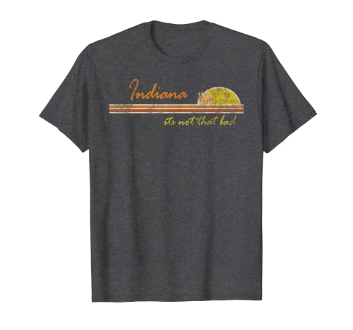 Indiana - its not that bad | Awesome retro state t-shirt