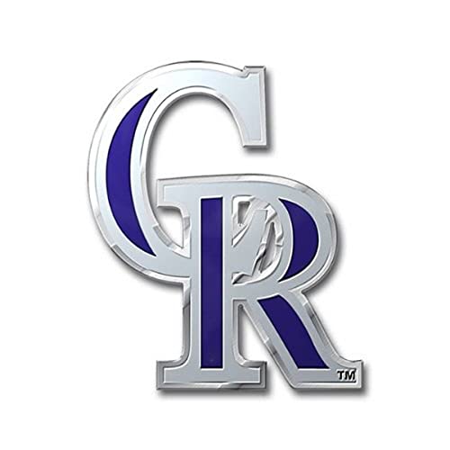 FANMATS MLB - Colorado Rockies Heavy Duty Aluminum Color Emblem