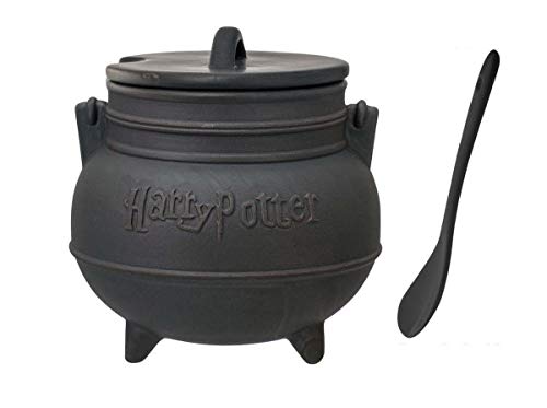Harry Potter - 48013 Harry Potter Cauldron Soup Mug with Spoon, Standard, Black