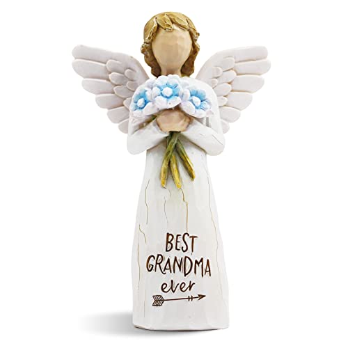 AUKEST Grandma Gifts - Mothers Day Birthday Gifts for Grandma from Granddaughter, Grandchildren - Great Best Grandma Gifts Sculpted Hand-Painted Figure