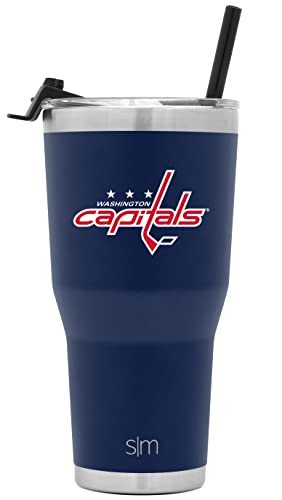 Simple Modern Officially Licensed NHL Washington Capitals 30oz Cruiser Tumbler Insulated Travel Mug Cup with Flip Lid and Straw