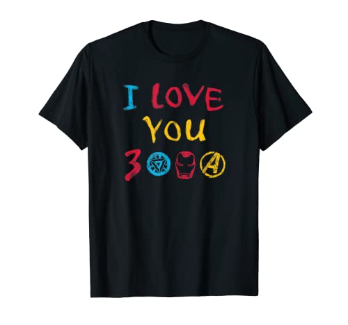 Marvel Avengers: Endgame I Love You 3000 Drawing T-Shirt