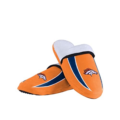 FOCO Denver Broncos NFL Mens Sherpa Slide Slippers - L