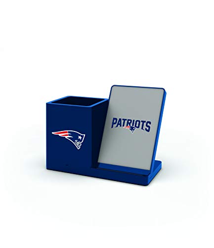 SOAR NFL Wireless Charger and Desktop Organizer, New England Patriots