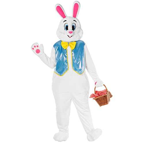Morph - Easter Bunny Costume Adult - Bunny Costume Adult - Mascot Costume - Easter Bunny Suit - Easter Costumes for Adults, L