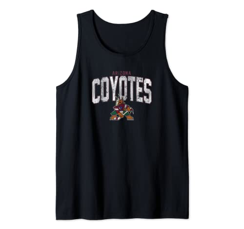 NHL Arizona Coyotes Distressed Style Print Hockey Team Tank Top