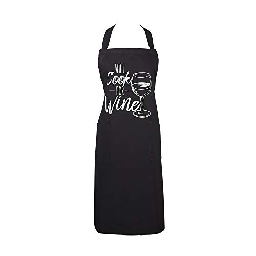 DII Kitchen Chef Apron Large, Cook for Wine