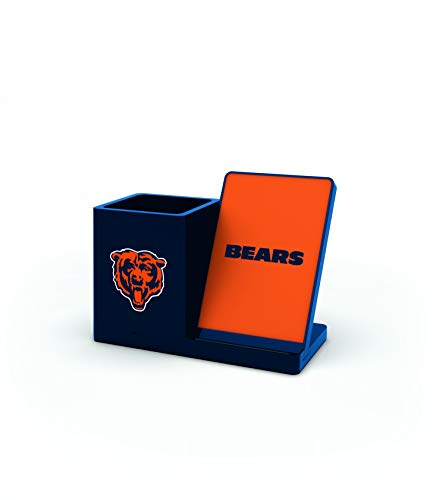SOAR NFL Wireless Charger and Desktop Organizer, Chicago Bears