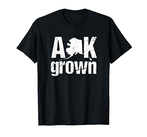 Alaska Tshirt Tshirt Vintage AK State Grown Home Gift T-Shirt