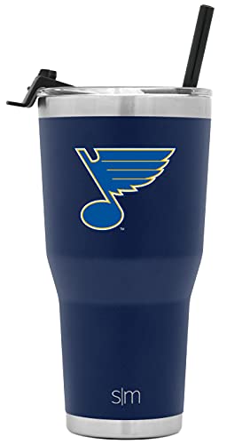 Simple Modern Officially Licensed NHL St. Louis Blues 30oz Cruiser Tumbler Insulated Travel Mug Cup with Flip Lid and Straw