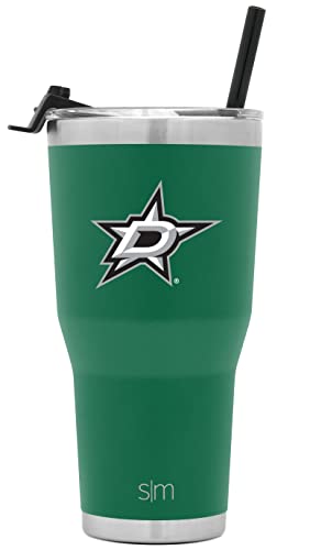Simple Modern Officially Licensed NHL Dallas Stars 30oz Cruiser Tumbler Insulated Travel Mug Cup with Flip Lid and Straw