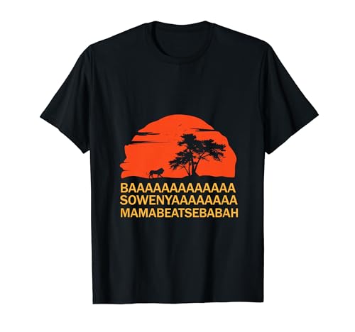 BAAA SOWENYAAA African King Lion T-Shirt