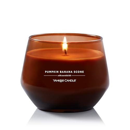 Yankee Candle Studio Medium Candle, Pumpkin Banana Scone, 10 oz: Long-Lasting, Essential-Oil Scented Soy Wax Blend Candle | 40-65 Hours of Burning Time