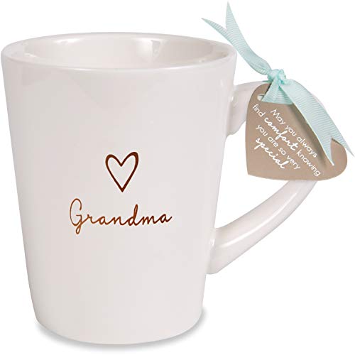 Pavilion Gift Company Stoneware 19561 Grandma Cup, 15 oz, Cream