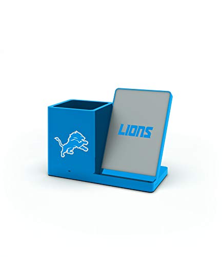 SOAR NFL Wireless Charger and Desktop Organizer, Detroit Lions