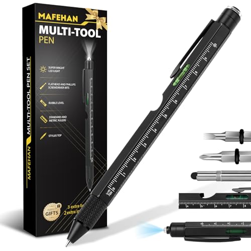 MAFEHAN Gifts for Men, Father's Day Gifts for Dad, 9 in 1 Multitool Pen, Birthday Gifts for Men Who Have Everything, Mens Gifts for Him, Husband, Grandpa, Boyfriend, Unique Dad Gifts from Daughter Son